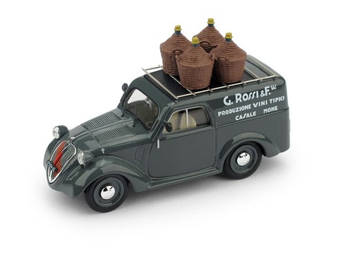 Fiat 500b furgone rossi - fiat,