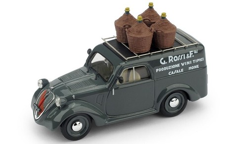 Fiat 500b furgone 1941 rossi - furgone,